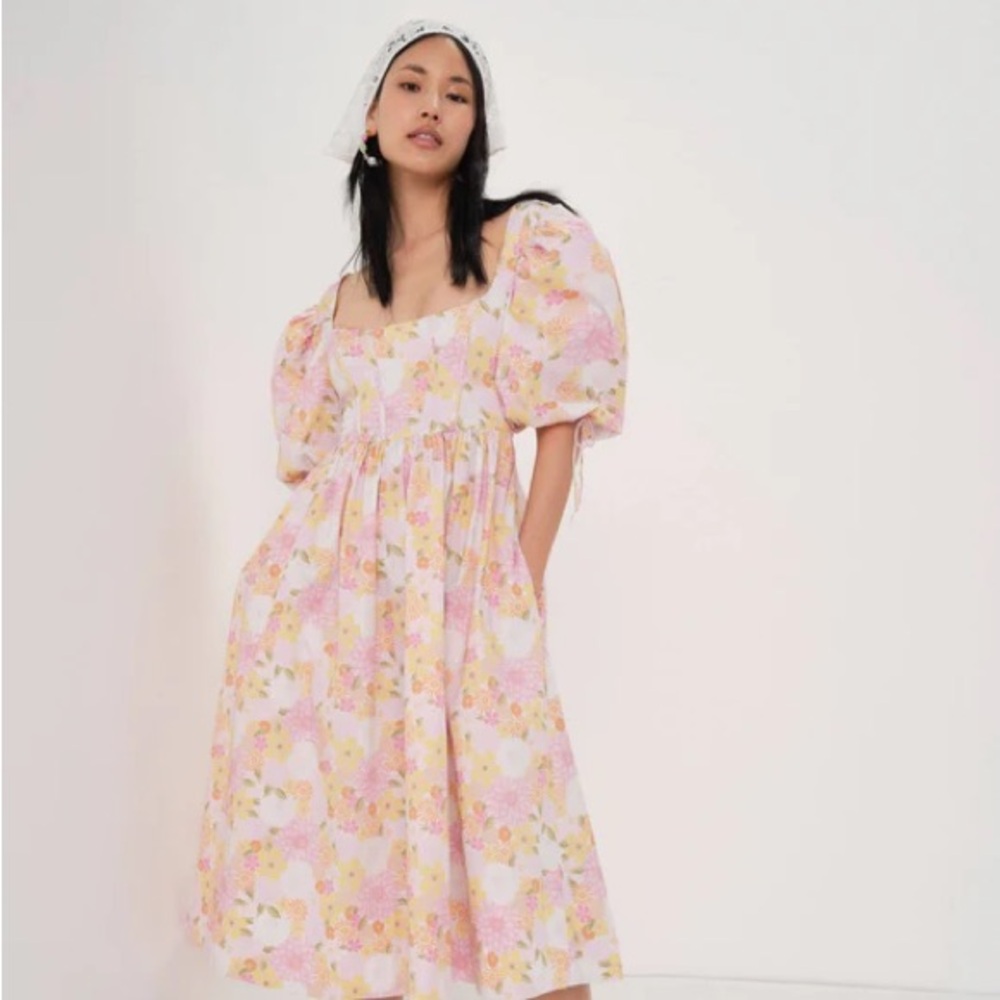 NWT | For Love & Lemons Carrie Midi Dress Small
